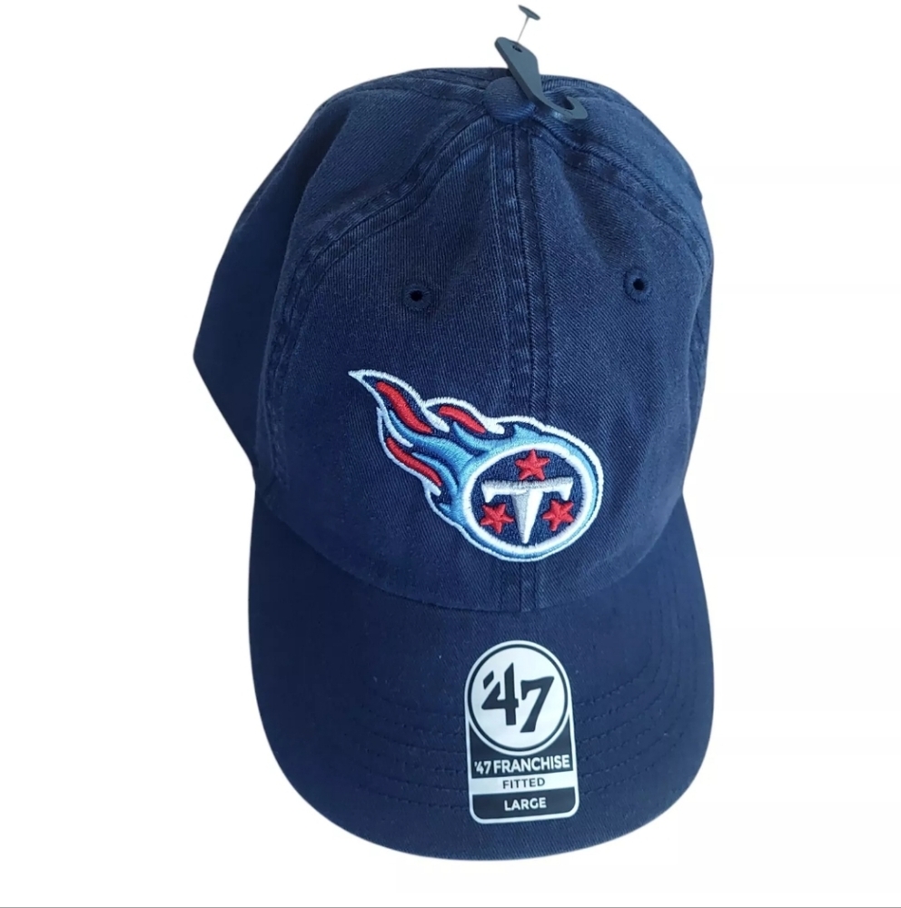 Tennessee Titans Hat '47 Brand Blue Size Large Franchise Fitted Cap New